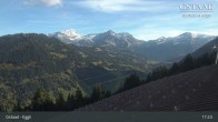 Archiv Foto Webcam Gstaad - Blick zum Eggli Bergrestaurant 16:00