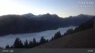 Archiv Foto Webcam Gstaad - Blick zum Eggli Bergrestaurant 06:00