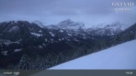 Archiv Foto Webcam Gstaad - Blick zum Eggli Bergrestaurant 18:00