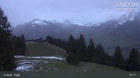 Archiv Foto Webcam Gstaad - Blick zum Eggli Bergrestaurant 06:00