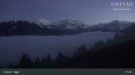 Archiv Foto Webcam Gstaad - Blick zum Eggli Bergrestaurant 18:00