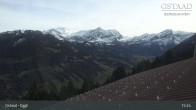 Archiv Foto Webcam Gstaad - Blick zum Eggli Bergrestaurant 14:00