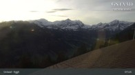 Archiv Foto Webcam Gstaad - Blick zum Eggli Bergrestaurant 07:00