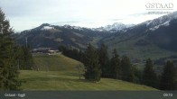 Archiv Foto Webcam Gstaad - Blick zum Eggli Bergrestaurant 08:00