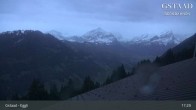 Archiv Foto Webcam Gstaad - Blick zum Eggli Bergrestaurant 02:00