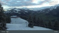 Archiv Foto Webcam Gstaad - Blick zum Eggli Bergrestaurant 07:00