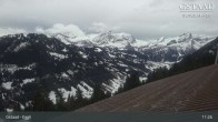 Archiv Foto Webcam Gstaad - Blick zum Eggli Bergrestaurant 10:00