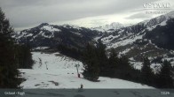 Archiv Foto Webcam Gstaad - Blick zum Eggli Bergrestaurant 12:00
