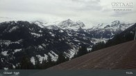 Archiv Foto Webcam Gstaad - Blick zum Eggli Bergrestaurant 14:00