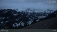Archiv Foto Webcam Gstaad - Blick zum Eggli Bergrestaurant 02:00