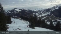 Archiv Foto Webcam Gstaad - Blick zum Eggli Bergrestaurant 08:00