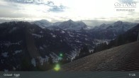 Archiv Foto Webcam Gstaad - Blick zum Eggli Bergrestaurant 10:00