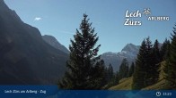 Archiv Foto Webcam Lech Zürs am Arlberg - Blick auf Zug 09:00