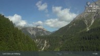 Archiv Foto Webcam Lech Zürs am Arlberg - Blick auf Zug 17:00