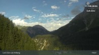 Archiv Foto Webcam Lech Zürs am Arlberg - Blick auf Zug 18:00