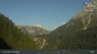 Archiv Foto Webcam Lech Zürs am Arlberg - Blick auf Zug 18:00