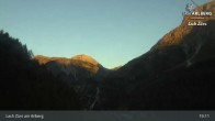 Archiv Foto Webcam Lech Zürs am Arlberg - Blick auf Zug 18:00