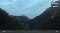 Archiv Foto Webcam Lech Zürs am Arlberg - Blick auf Zug 02:00