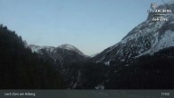 Archiv Foto Webcam Lech Zürs am Arlberg - Blick auf Zug 20:00
