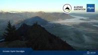 Archiv Foto Webcam Grünten Gipfel - Blick auf Immenstadt 06:00
