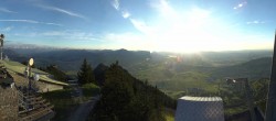 Archived image Webcam Grünten - View over Sonthofen and Immenstadt 19:00