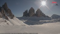Archived image Webcam Dolomites South Tyrol: Mountain Hut Antonio Locatelli 08:00