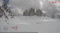 Archived image Webcam Dolomites South Tyrol: Mountain Hut Antonio Locatelli 13:00