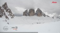 Archiv Foto Webcam Blick auf die 3 Zinnen von der Dreizinnenhütte 11:00