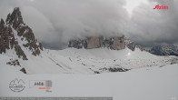 Archiv Foto Webcam Blick auf die 3 Zinnen von der Dreizinnenhütte 13:00