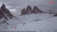 Archived image Webcam Dolomites South Tyrol: Mountain Hut Antonio Locatelli 06:00