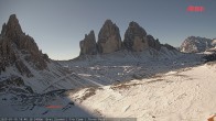 Archiv Foto Webcam Blick auf die 3 Zinnen von der Dreizinnenhütte 09:00