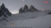 Archiv Foto Webcam Blick auf die 3 Zinnen von der Dreizinnenhütte 06:00