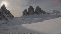 Archiv Foto Webcam Blick auf die 3 Zinnen von der Dreizinnenhütte 09:00