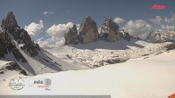 Archiv Foto Webcam Blick auf die 3 Zinnen von der Dreizinnenhütte 09:00