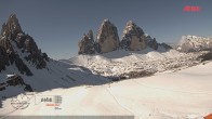 Archiv Foto Webcam Blick auf die 3 Zinnen von der Dreizinnenhütte 07:00