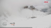 Archived image Webcam Dolomites South Tyrol: Mountain Hut Antonio Locatelli 06:00