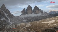 Archiv Foto Webcam Blick auf die 3 Zinnen von der Dreizinnenhütte 05:00
