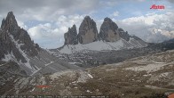 Archiv Foto Webcam Blick auf die 3 Zinnen von der Dreizinnenhütte 06:00
