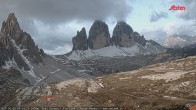 Archiv Foto Webcam Blick auf die 3 Zinnen von der Dreizinnenhütte 06:00