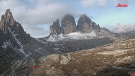 Archiv Foto Webcam Blick auf die 3 Zinnen von der Dreizinnenhütte 05:00