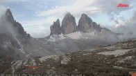 Archiv Foto Webcam Blick auf die 3 Zinnen von der Dreizinnenhütte 05:00