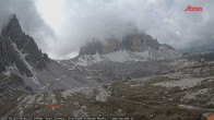Archived image Webcam Dolomites South Tyrol: Mountain Hut Antonio Locatelli 09:00