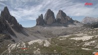 Archiv Foto Webcam Blick auf die 3 Zinnen von der Dreizinnenhütte 09:00