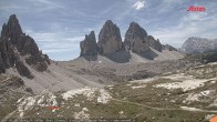 Archived image Webcam Dolomites South Tyrol: Mountain Hut Antonio Locatelli 11:00