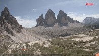 Archived image Webcam Dolomites South Tyrol: Mountain Hut Antonio Locatelli 13:00