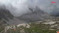 Archiv Foto Webcam Blick auf die 3 Zinnen von der Dreizinnenhütte 09:00