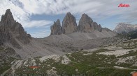Archiv Foto Webcam Blick auf die 3 Zinnen von der Dreizinnenhütte 07:00