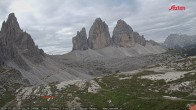 Archiv Foto Webcam Blick auf die 3 Zinnen von der Dreizinnenhütte 06:00