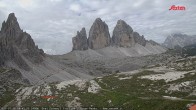 Archiv Foto Webcam Blick auf die 3 Zinnen von der Dreizinnenhütte 07:00
