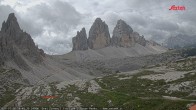 Archiv Foto Webcam Blick auf die 3 Zinnen von der Dreizinnenhütte 09:00